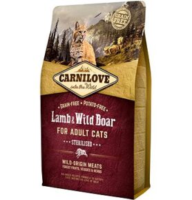 Carnilove Granule s jehněčím a divočákem pro kastrované kočky 2 kg