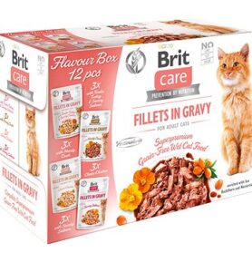 Brit Care Cat Flavour box Fillet in Gravy 12 × 85 g