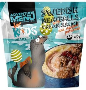 Adventure Menu - Švédské masové kuličky s krémovou omáčkou a bramborovou kaší
