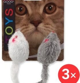 MAGIC CAT hračka myšky chrastící s catnip 11 cm 3 × 2 ks