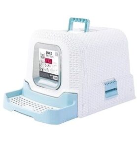 M-Pets Suez Rattan 69 × 42 × 41 cm modrá