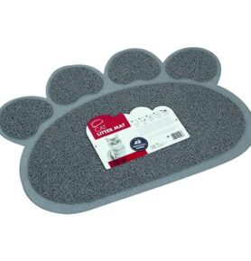 M-Pets Předložka tlapka ke kočičí toaletě 60 × 45 cm šedá