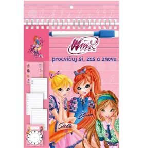 Stíratelné listy Procvičuj si zas a znovu Winx Club fashion