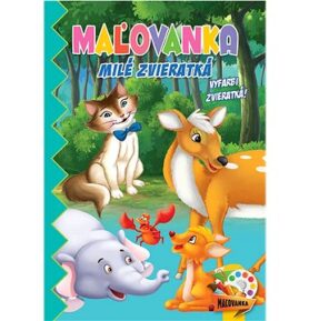 Maľovanka Milé zvieratká: Vyfarbi zvieratká!