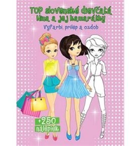 Top slovenské dievčatá Nina a jej kamarátky: Vyfarbi, prilep a ozdob