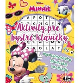 Aktivity pre bystré hlavičky Minnie: osemsmerovky, bludiská, rozdiely