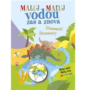 Maľuj vodou zas a znova Dinosaury