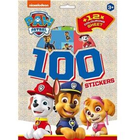 100 samolepek Tlapková patrola