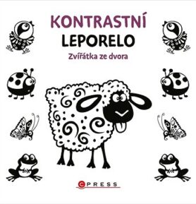 Kontrastní leporelo Zvířátka ze dvora