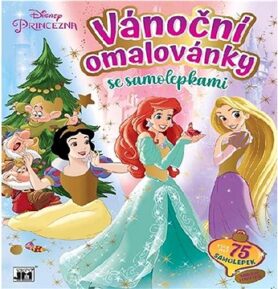 Vánoční omalovánky Princezna: se samolepkami