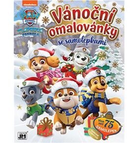 Vánoční omalovánky Tlapková patrola: se samolepkami
