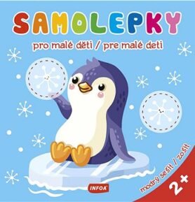 Samolepky pro malé děti/pre malé deti: modrý sešit/zošit