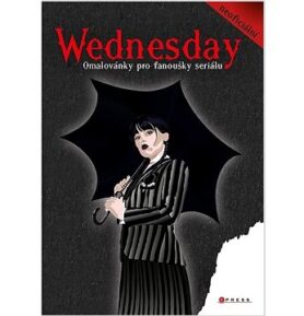 Wednesday omalovánky pro fanoušky seriálu