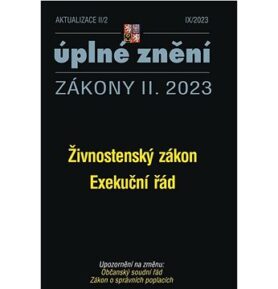 Aktualizace II/2 – Živnostenský zákon, Exekuční řád