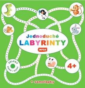 Jednoduché labyrinty Zelený sešit/zošit: + samolepky
