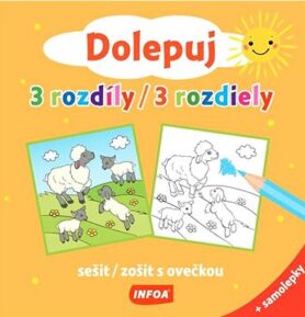 Dolepuj 3 rozdíly/3 rozdiely: sešit/zošit s ovečkou