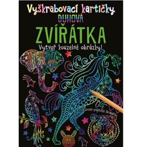 Vyškrabovací kartičky DUHOVÁ ZVÍŘÁTKA