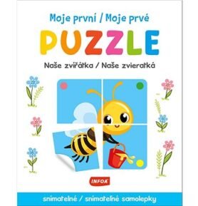 Moje první/Moje prvé puzzle Naše zvířátka/zvieratká: snímatelné/snímateľné samolepky