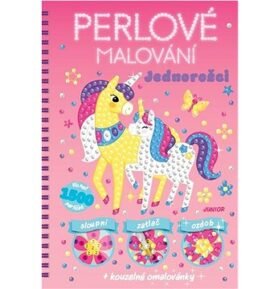 Perlové malování Jednorožci: + kouzelné omalovánky