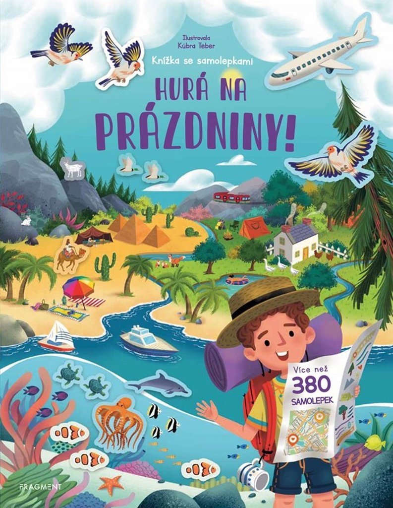 Knížka se samolepkami Hurá na prázdniny