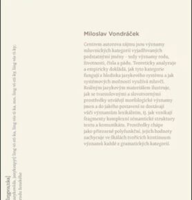 Gramatické kategorie substantiv