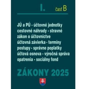 Zákony I B/2025 – účtovné zákony