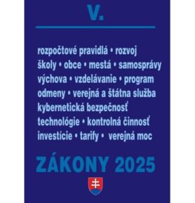 Zákony V/2025 – Štátna a verejná správa, školy a obce