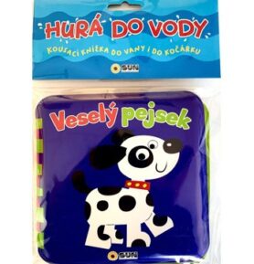 Veselý pejsek Hurá do vody: Kousací knížka do vody i do kočárku