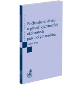 Přičitatelnost vědění o právně významných okolnostech právnickým osobám