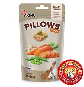 Akinu Pillows polštářky s mrkví pro hlodavce 40 g