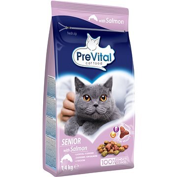 PreVital granule s lososem pro stárnoucí kočky 1,4 kg