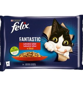 Felix Fantastic s králíkem a jehněčím v želé 4 x 85 g