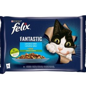 Felix Fantastic s lososem a cuketou, s pstruhem a zel.fazolemi 4 x 85 g