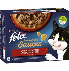 Felix Sensations Sauces hovězí, jehněčí, krůta, kachna v lahodné omáčce 12 x 85 g