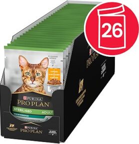 Pro Plan Cat Sterilised kapsičky pro kastrované kočky s kuřetem 26 × 85 g