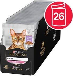 Pro Plan Cat Delicate Digestion kapsičky pro dospělé kočky s krůtou 26 × 85 g