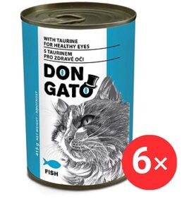 Don Gato Konzerva pro kočky s rybou 6 × 415 g