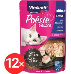 Vitakraft Cat mokré krmivo Poésie Délice treska tmavá 12 × 85 g