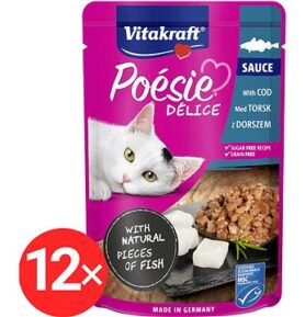 Vitakraft Cat mokré krmivo Poésie Délice treska 12 × 85 g