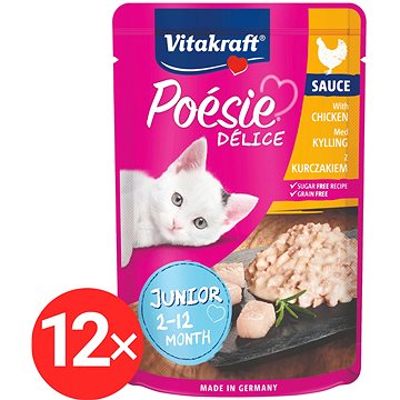 Vitakraft Cat mokré krmivo Poésie Délice kuřecí Junior 12 × 85 g