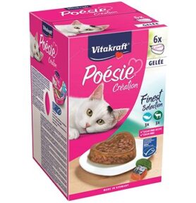Vitakraft Cat mokré krmivo Poésie Création Multipack ryba, zvěřina 6 × 85g
