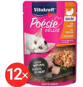 Vitakraft Cat mokré krmivo Poésie Délice Gelee krůtí 12 × 85 g