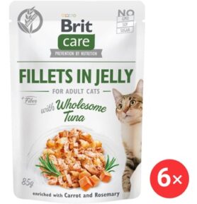 Brit Care Cat Fillets in Jelly with Wholesome Tuna 6 × 85 g