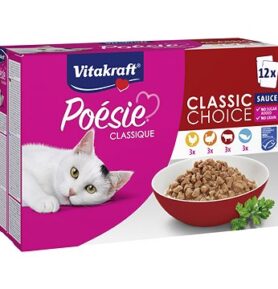 Vitakraft Cat mokré krmivo Poésie® Classique classic multipack mix druhů v omáčce 12 × 85 g