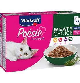 Vitakraft Cat mokré krmivo Poésie® Classique meaty multipack masový mix v omáčce 12 × 85 g