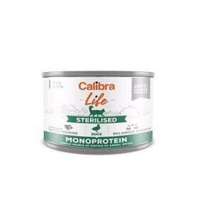 Calibra Cat Life konzerva pro kastrované kočky s kachním 200 g
