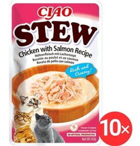 Ciao Churu Cat Stew kuřecí a lososová receptura 10 × 40 g