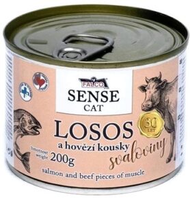 Sokol Falco Sense Cat losos a hovězí 200 g