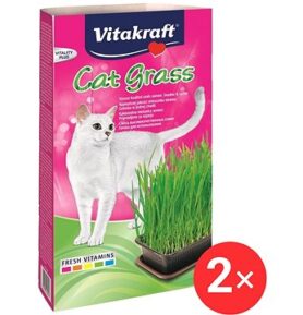 Vitakraft Cat Grass tráva pro kočky sada 2 × 120 g