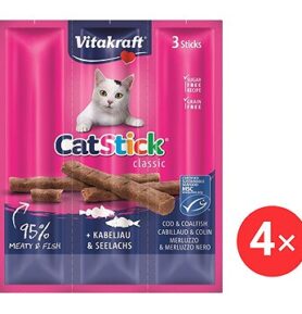 Vitakraft Cat Stick pochoutka treska/treska tmavá, 3 × 6 g 4 ks